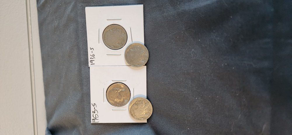 Nickels! 2 - 1936 S, 1937, 1953 S Toner Vintage US Mint Nickel