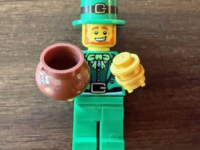 LEGO Leprechaun Minifigure 8827, Series 6, Irish, Saint Patrick's Day