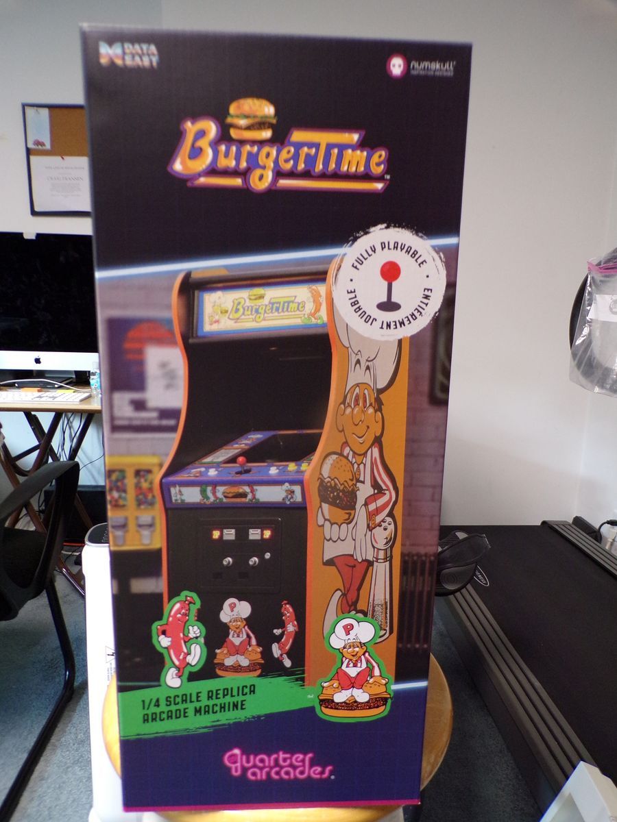 New Burger Time :: Arcade Machine From Data East :: 1/4 Scale Console