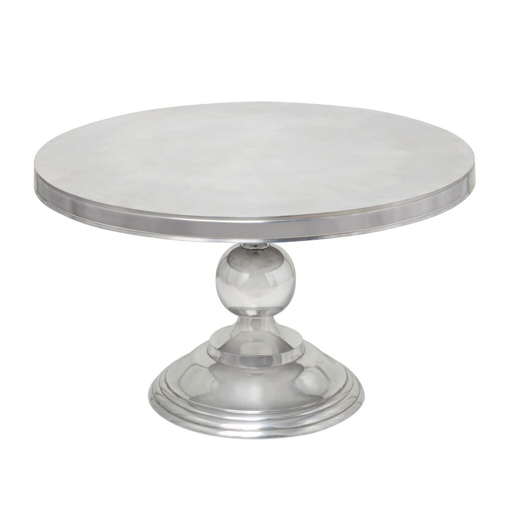 Sleek Aluminum Metal Table with Ball Centered