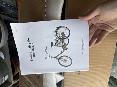 New Open Box Electric Tricycle