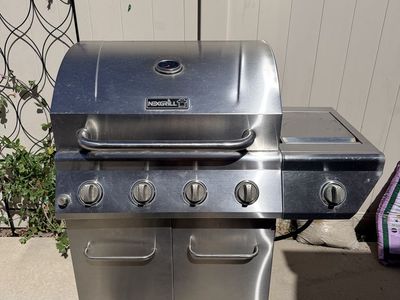 Nexgrill Stainless Steel 4-Burner Grill with Side Burner