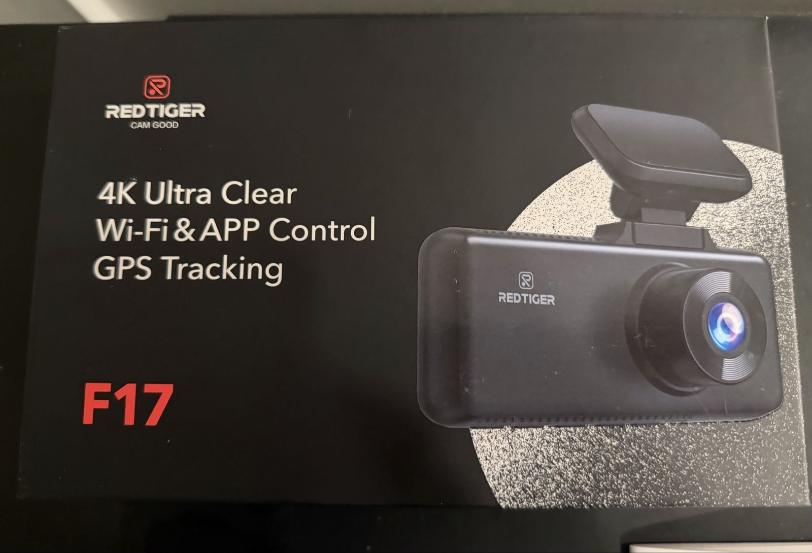 Redtiger F17 4K Ultra Clear Dash Cam with Wi-Fi GPS Tracking. New!