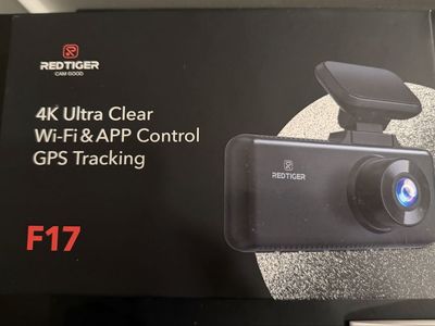 Redtiger F17 4K Ultra Clear Dash Cam with Wi-Fi GPS Tracking. New!