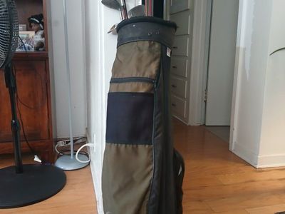 Golf clubs and bag