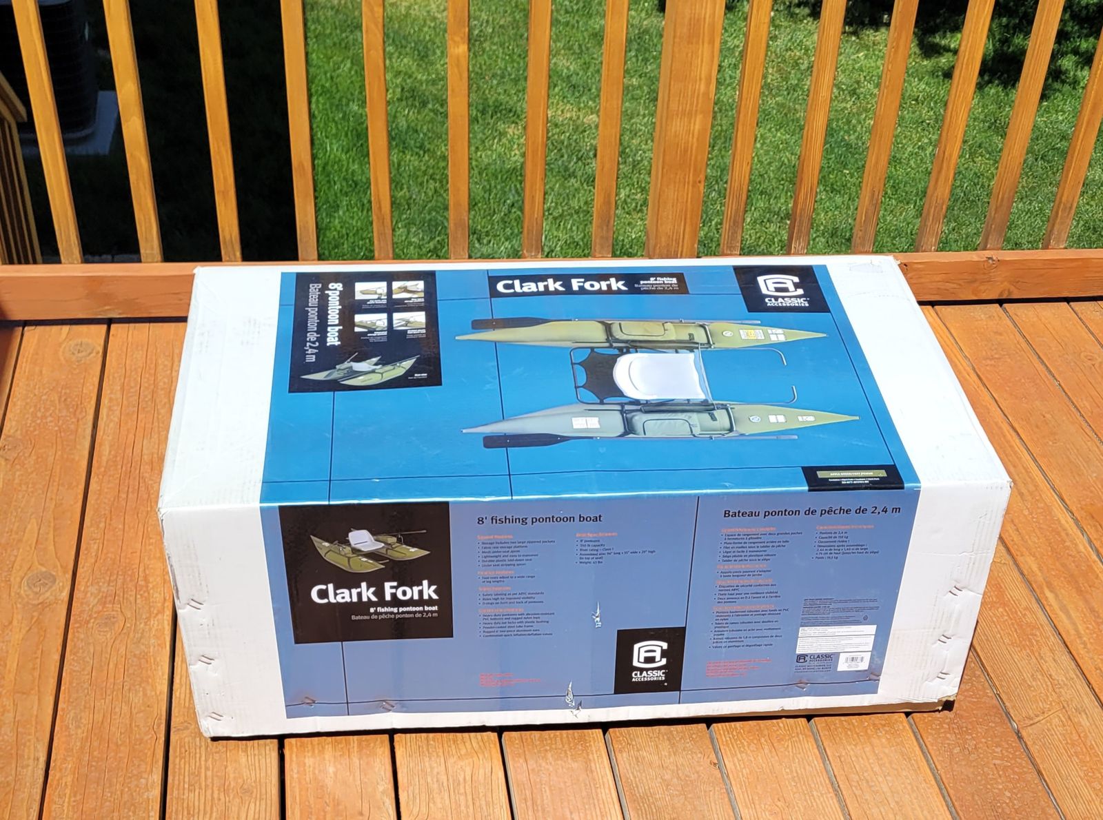 8' Clark Fork fishing pontoon boat