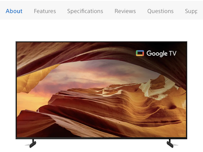 75” Sony Bravia Smart TV