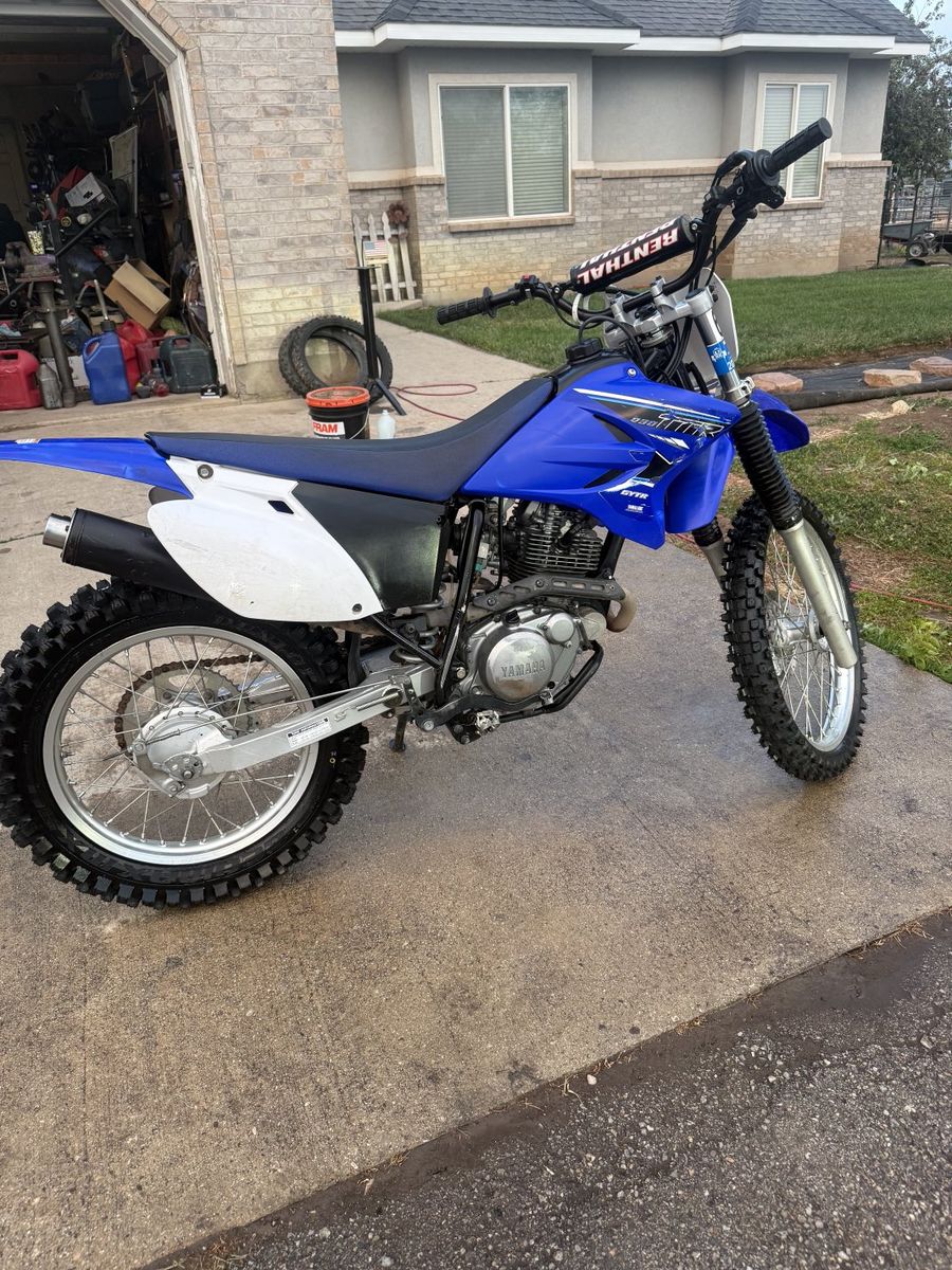 Yamaha TTR 230 Dirt Bike - Excellent Condition, Blue/White, Rental Handlebars