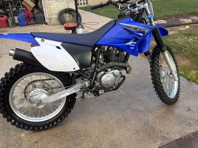 Yamaha TTR 230 Dirt Bike - Excellent Condition, Blue/White, Rental Handlebars
