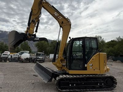 Cat 308, 80 Class Mini Exavator for Rent - Angle Blade and Thumb