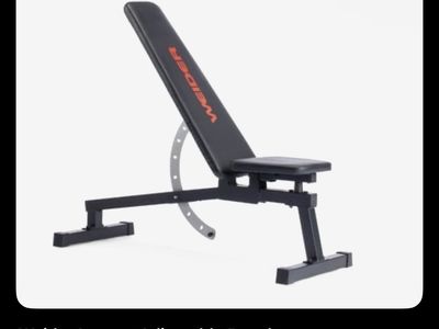 Weider Legacy Adjustable Weight Bench, Black - New in Box