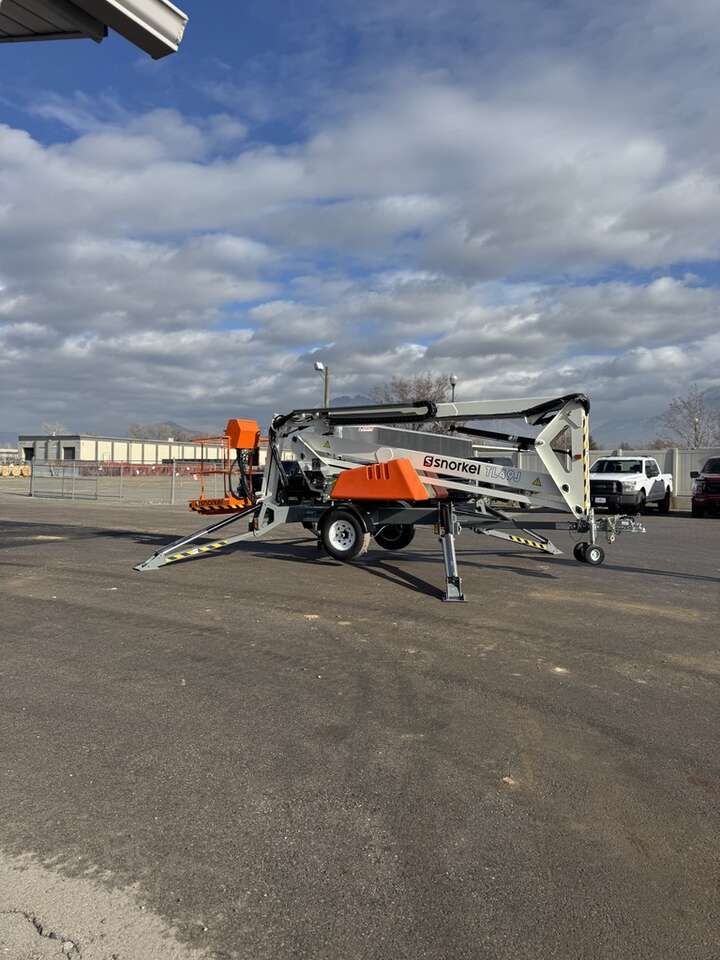 Towable Boom Lift Rental – 49’ Snorkel TL49J - 50 Foot - Full and half day options
