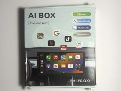 Yurnlv AI BOX Wireless CarPlay Android Auto Adapter JLLQ-M-A11K-BK Plug & Play Android 13