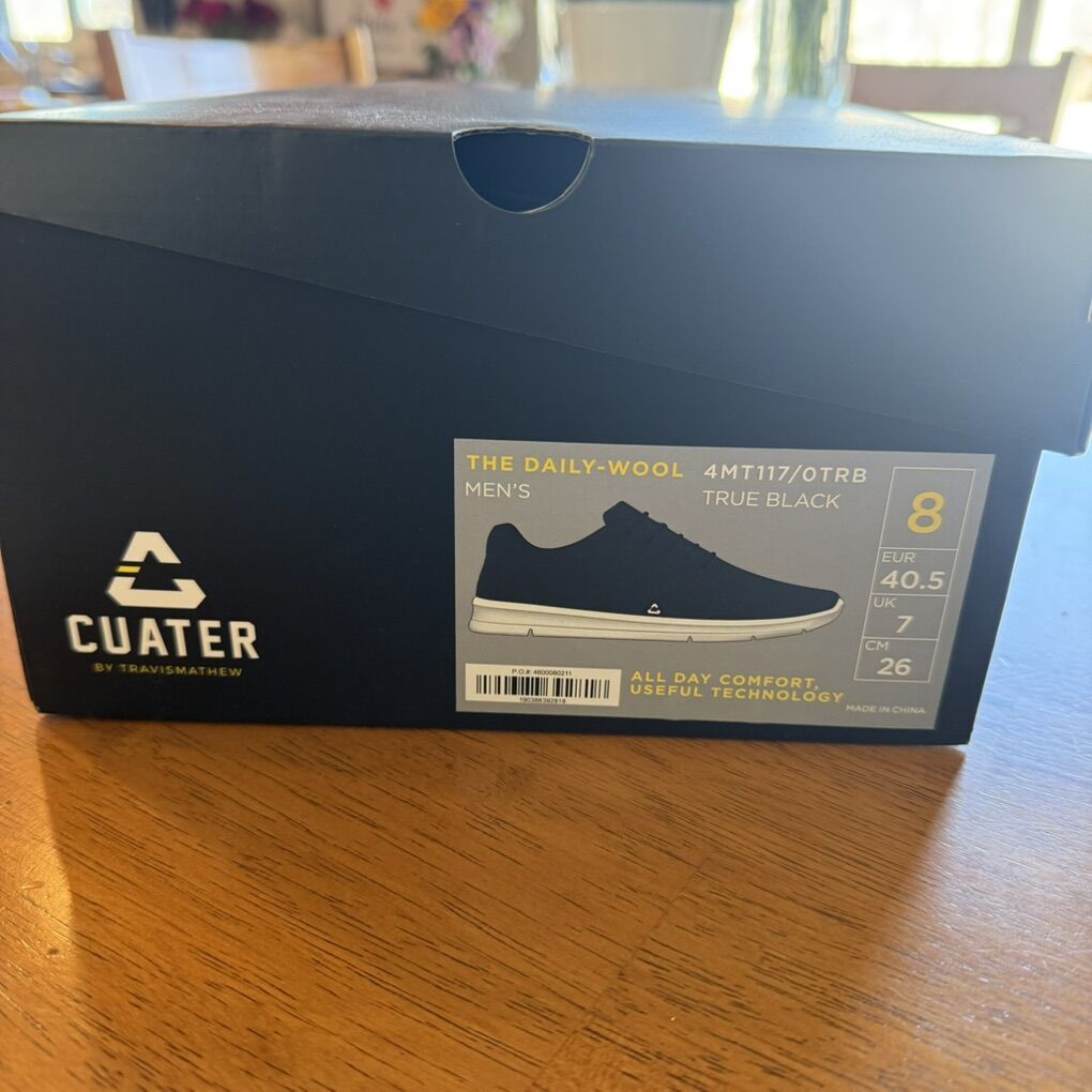 Travis Mathew Cuater Daily Wool Shoe Size 8 New