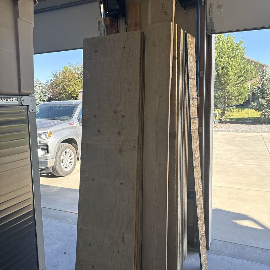 Lumber concrete forms 2x10  3/4 inch plywood 2x4