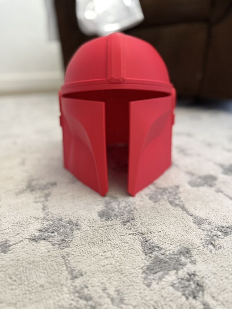Mandalorian Helmet Red Star Wars Costume
