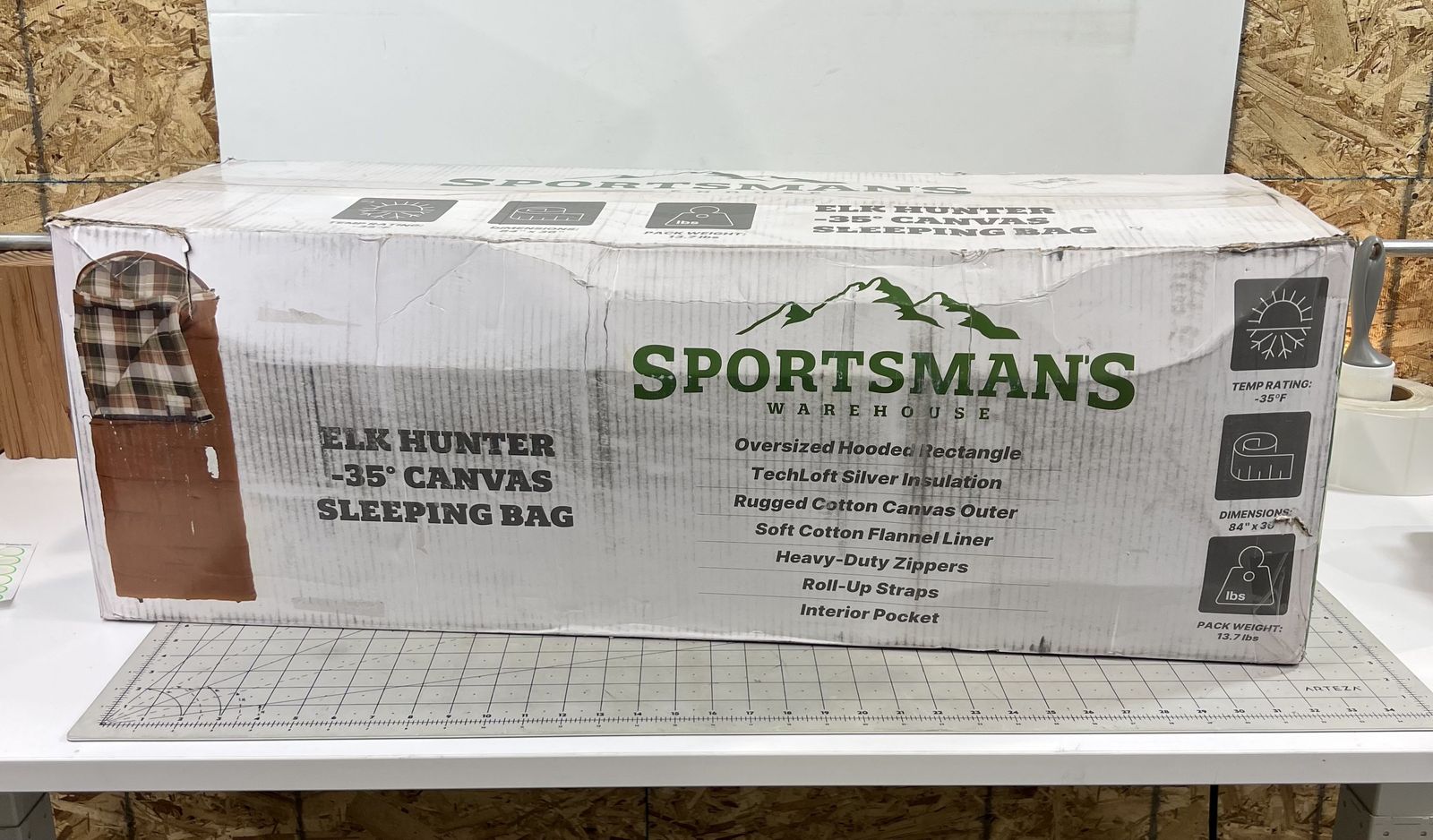 Sportsman's Warehouse Elk Hunter -35° Canvas Sleeping Bag New