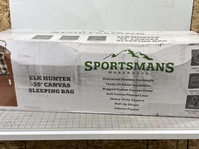 Sportsman's Warehouse Elk Hunter -35° Canvas Sleeping Bag New
