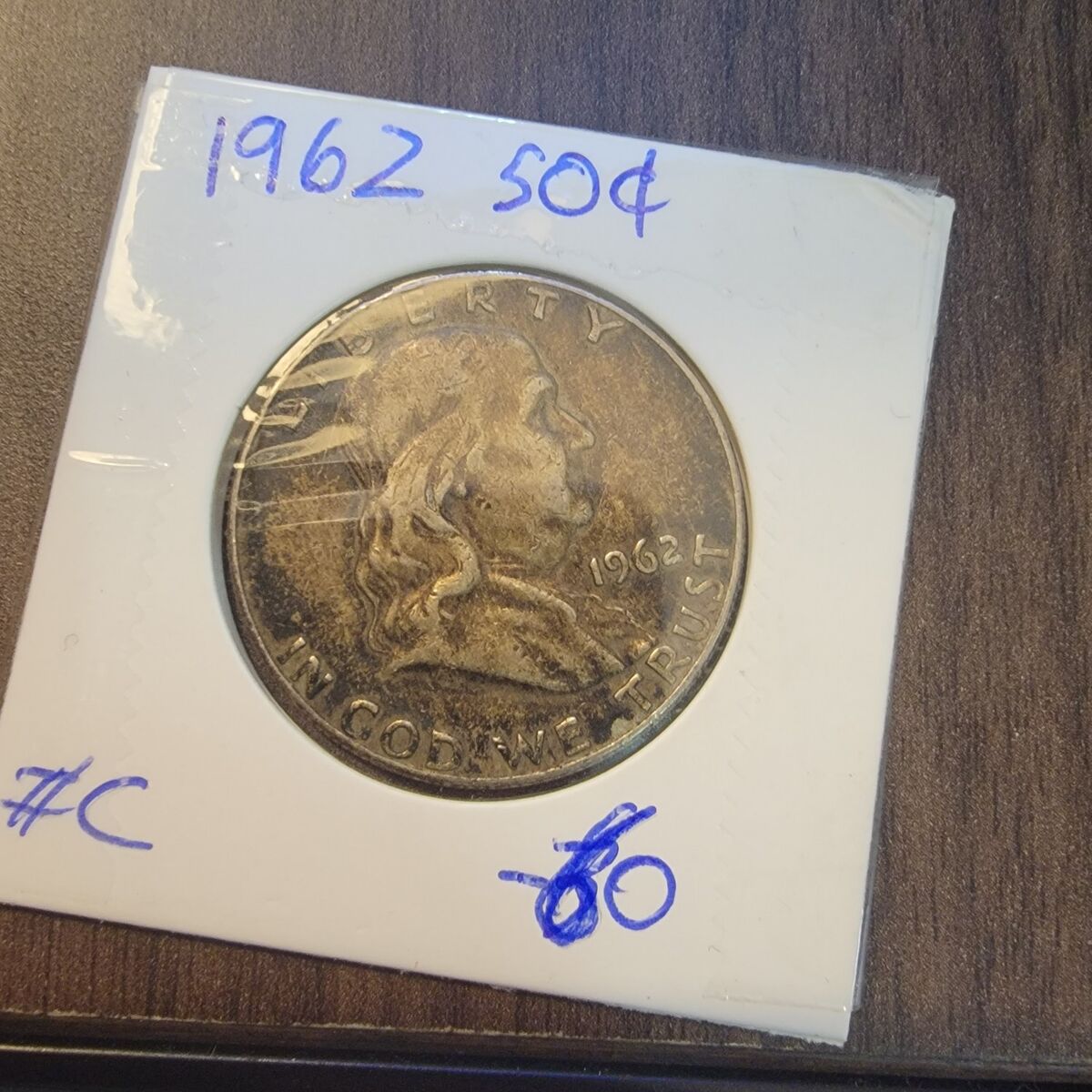 1962 50 cent rotation error.