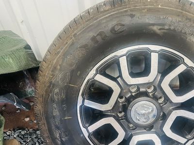 4 wheels and tires takeoffs Dodge ram 1 ton