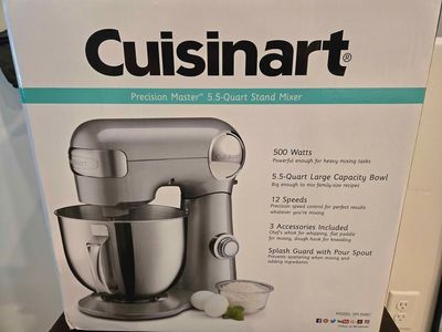 Cuisinart Precision Master 5.5 Qt Stand Mixer – Brand New in Box