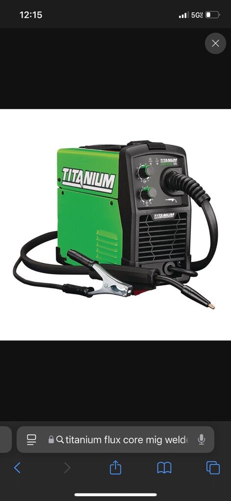 Titanium 125 Mig Flux Core Welder New