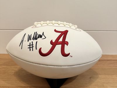 Jameson Williams Signed Alabama Crimson Tide Football — JSA Certified