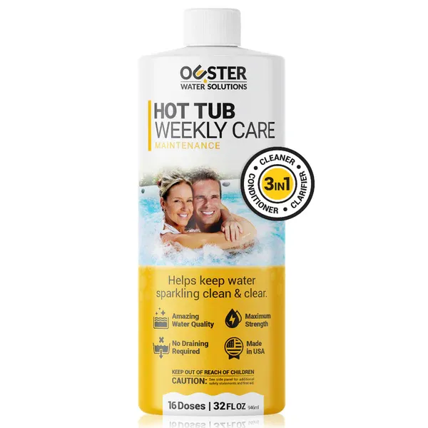 Ouster Water Solutions Hot Tub 3-in-1 Weekly Care Maintenance, 32 oz