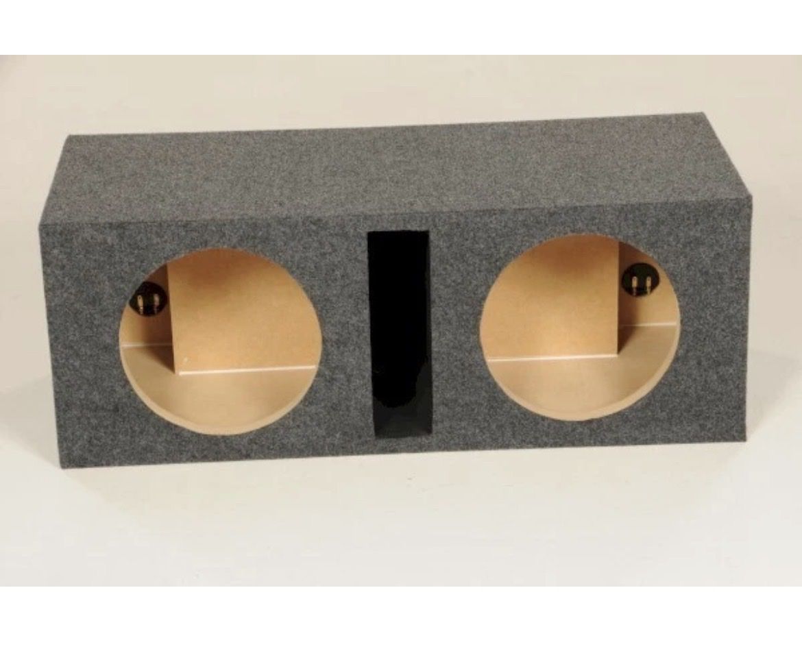 QPOWER HD210 VENTED DUAL 10" PORTED HEAVY DUTY CAR AUDIO SUBWOOFER ENCLOSURE NEW
