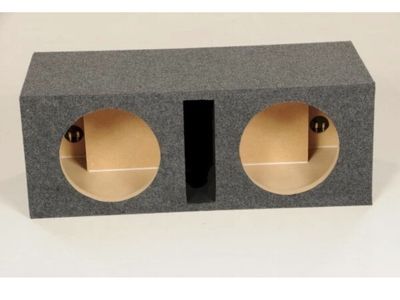 QPOWER HD210 VENTED DUAL 10" PORTED HEAVY DUTY CAR AUDIO SUBWOOFER ENCLOSURE NEW