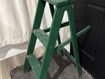 Antique ladder/plant stand