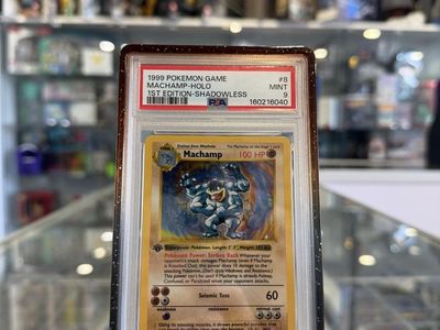 Machamp 8/102 - PSA 9 - 1st Edition Shadowless Base Set Pokémon Card - WOTC 1999