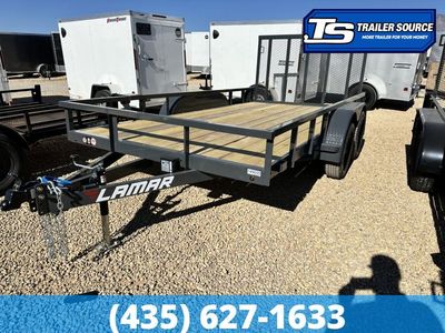 7x18 Lamar UC Tandem Axle Utility Trailer - 7K GVWR -