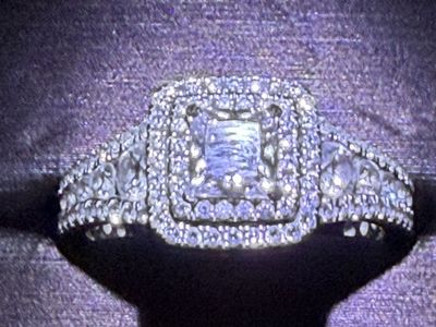 Simon G. MR2589 White Gold Natural Diamond Engagement Ring - Size 6 - Designer, Timeless