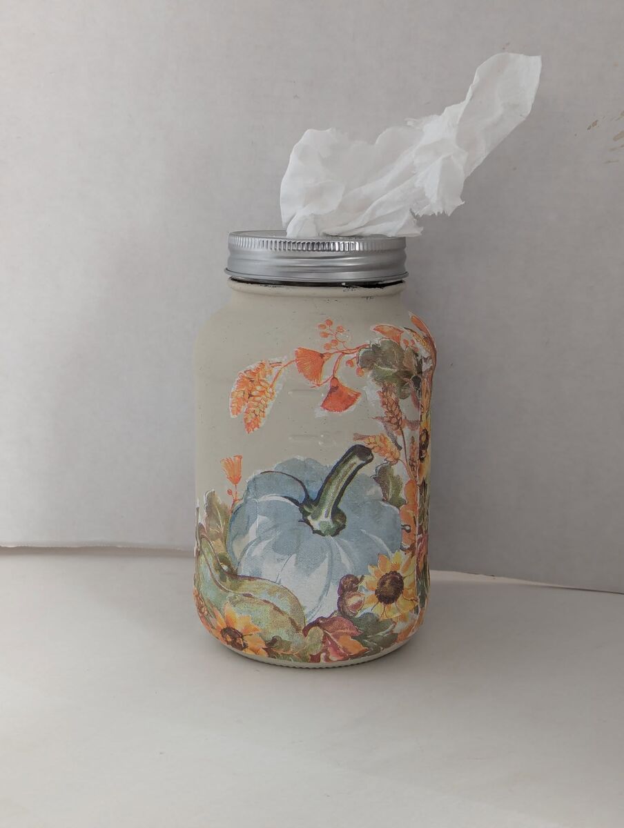 Decorative Fall Tissue Jars