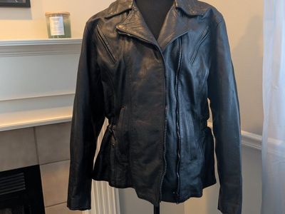 women's leather motorcycle jacket