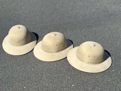 Vintage Military Pith Safari Sun Helmets