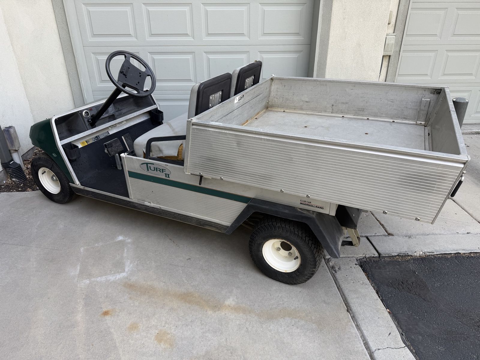 Club Car Carryall Turf II Commercial Utility Golf Cart with Aluminum Bed