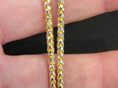 24" Franco Chain Necklace in 14k Gold 30.2 grams