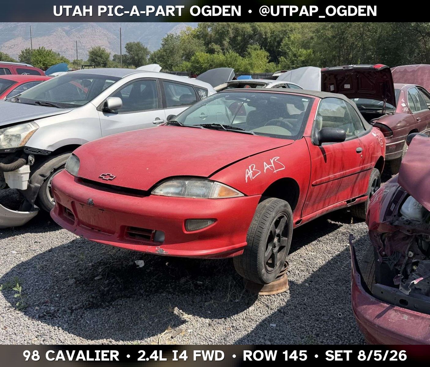 Just In! 1998 Chevrolet Cavalier Parts - UTPAP Ogden