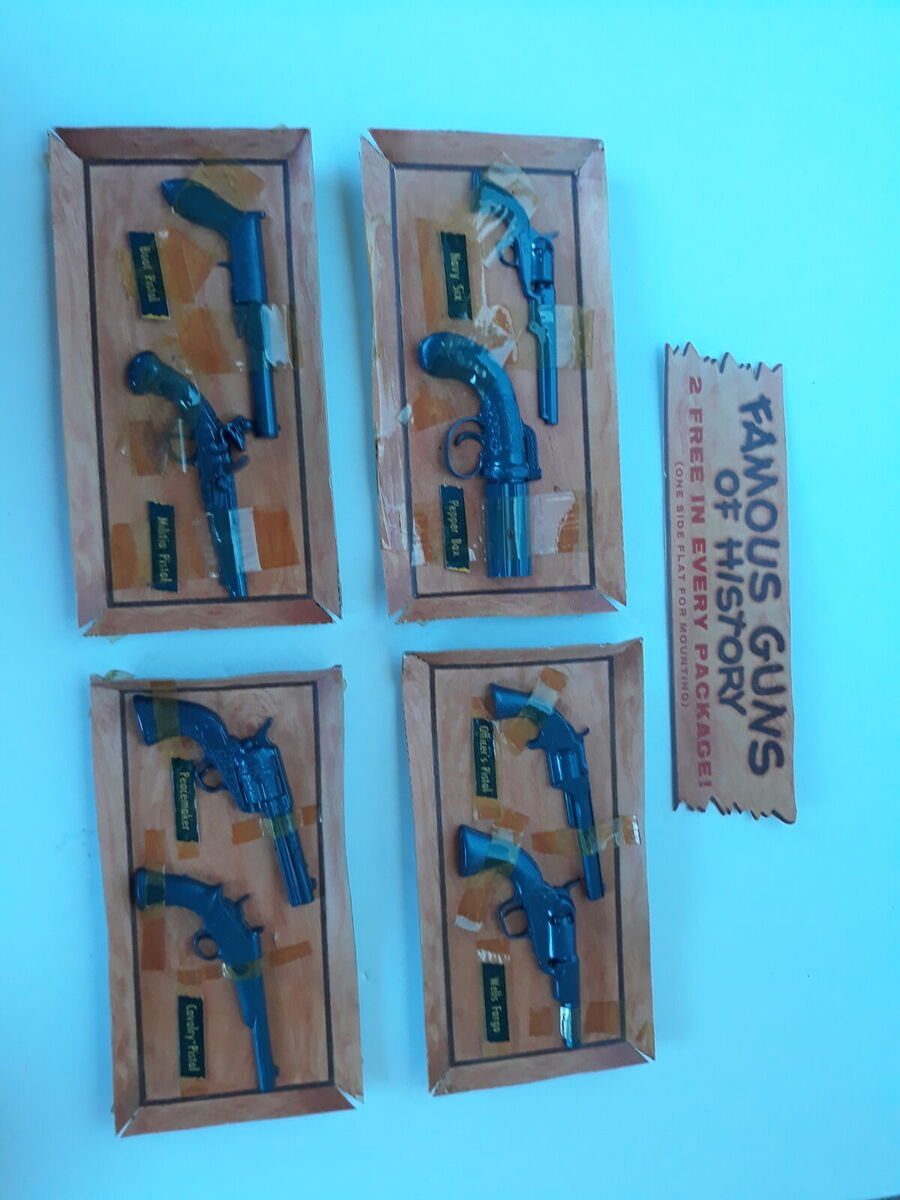 Nostalgic "Famous Guns of History" collection from Kellogg's Frosty's cereal