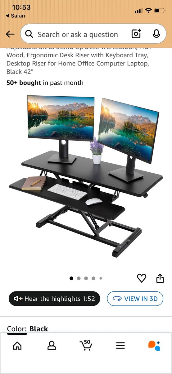 Tech Orbits 42" Desk Riser