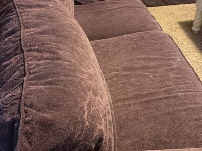 Purple sofas
