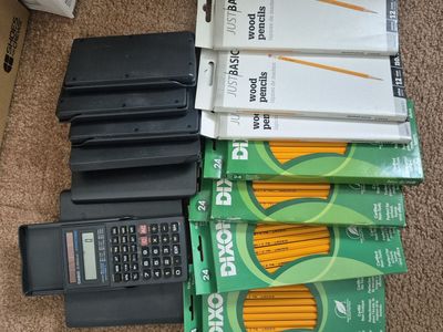 HOME SCHOOL SUPPLIES ! BOOKS, CALCULATORS