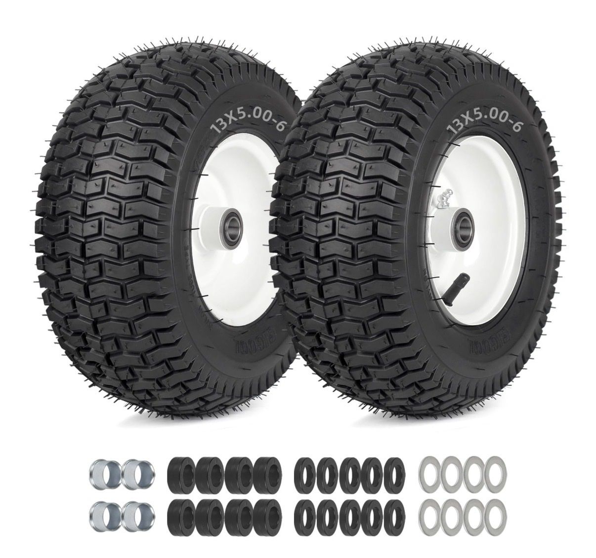 NEW! Lawn Mower Tire and Wheel, 2 Pcs