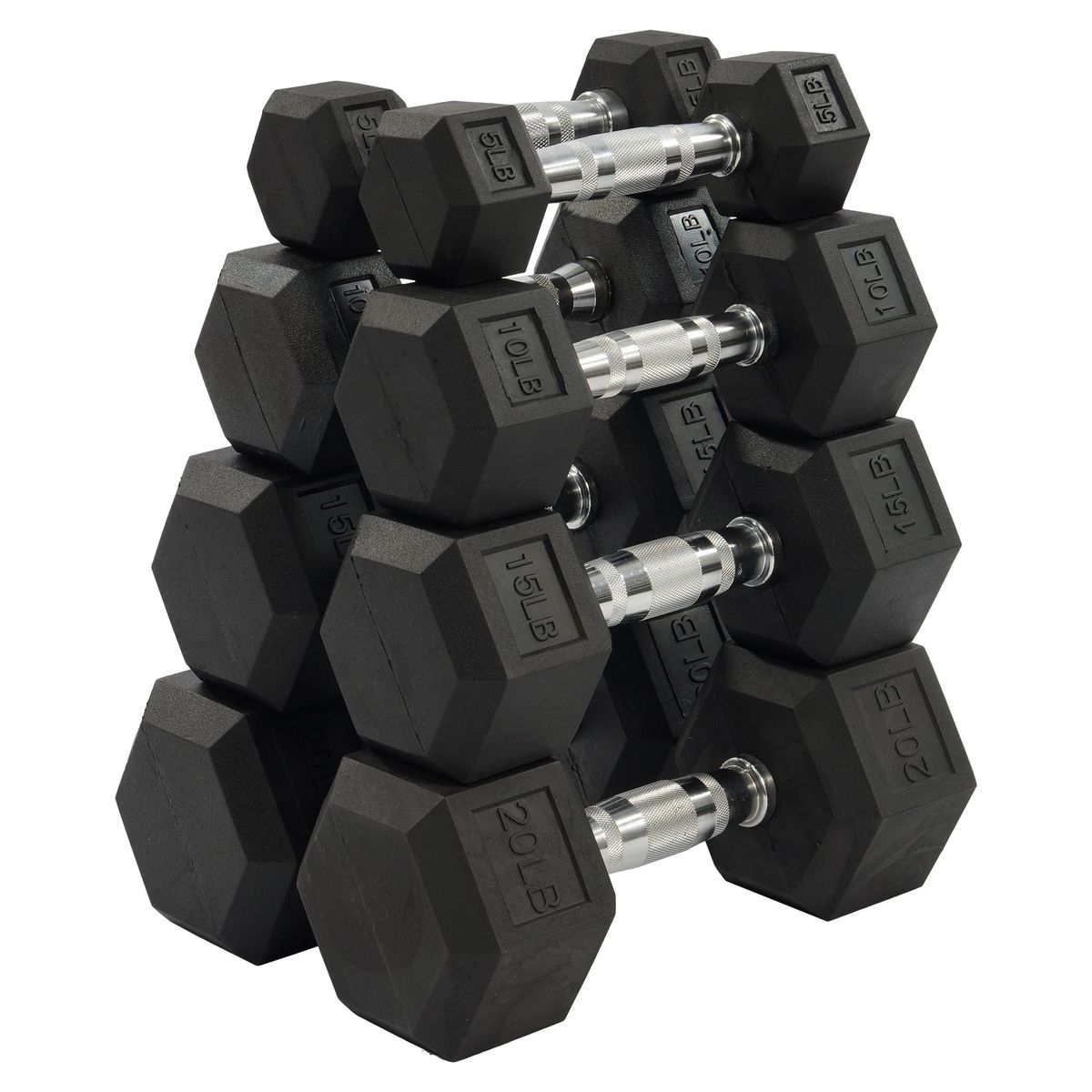 New - BalanceFrom Dumbbell Set - 100 LB / 5-20 LB Pairs