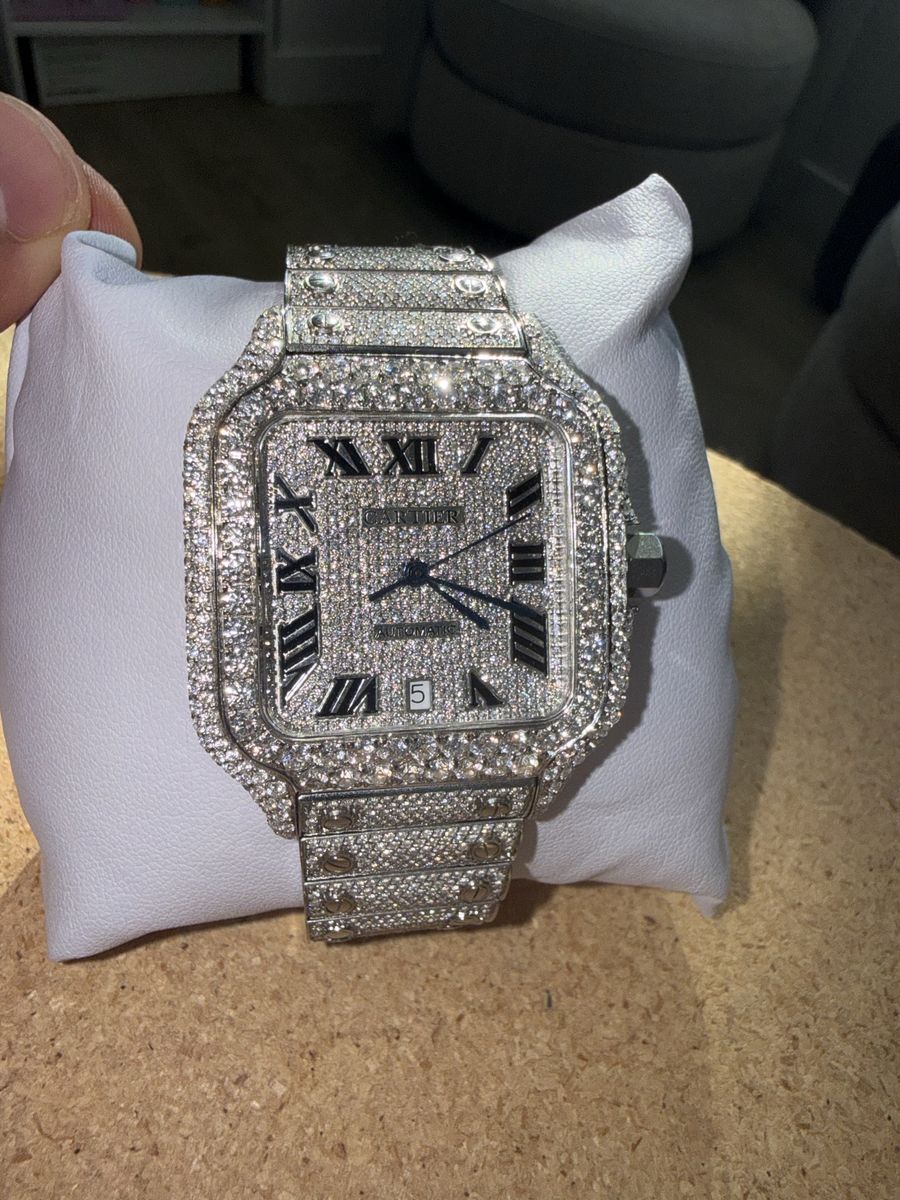 Moissanite Iced out Watch 