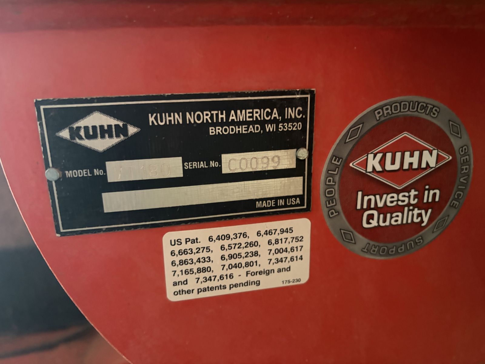 Kuhn VT180