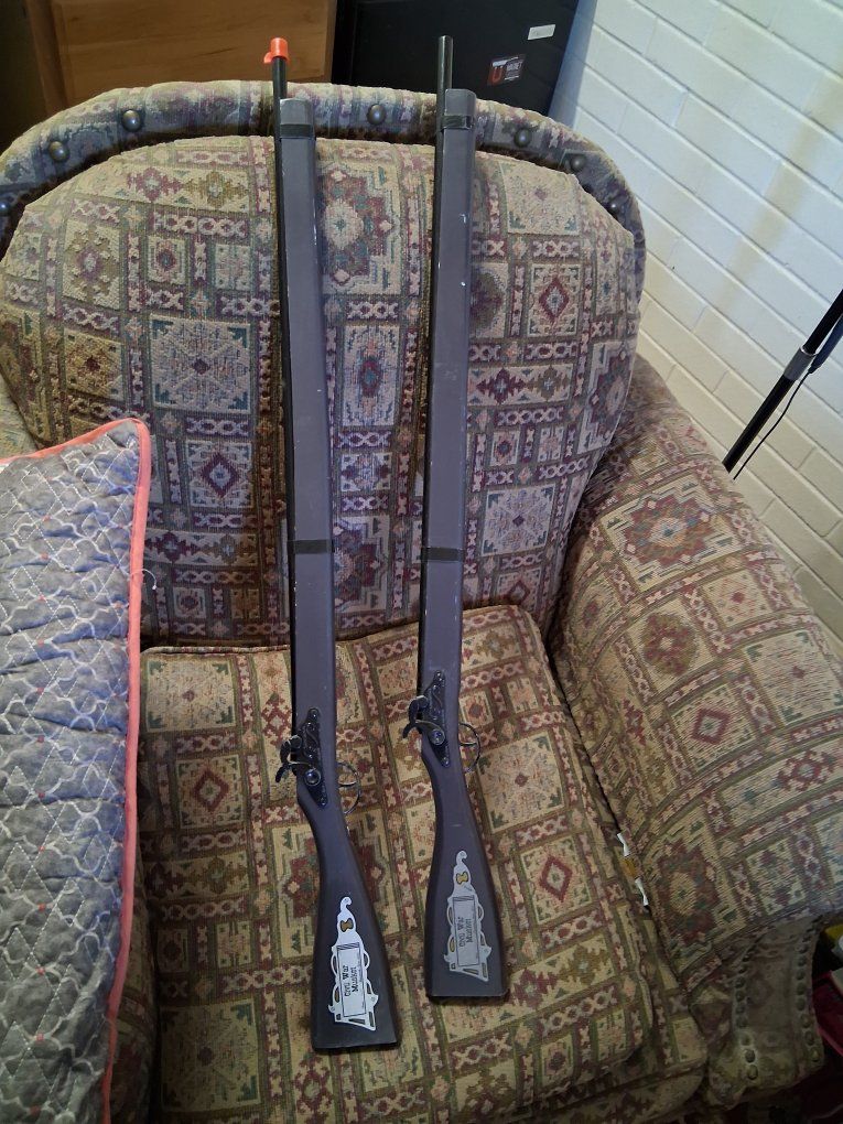 Two Toy Civil War Muskets Cap Guns!