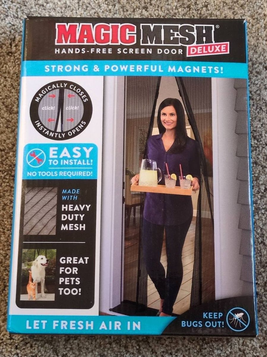 Magic Mesh Hands-Free magnetic screen door